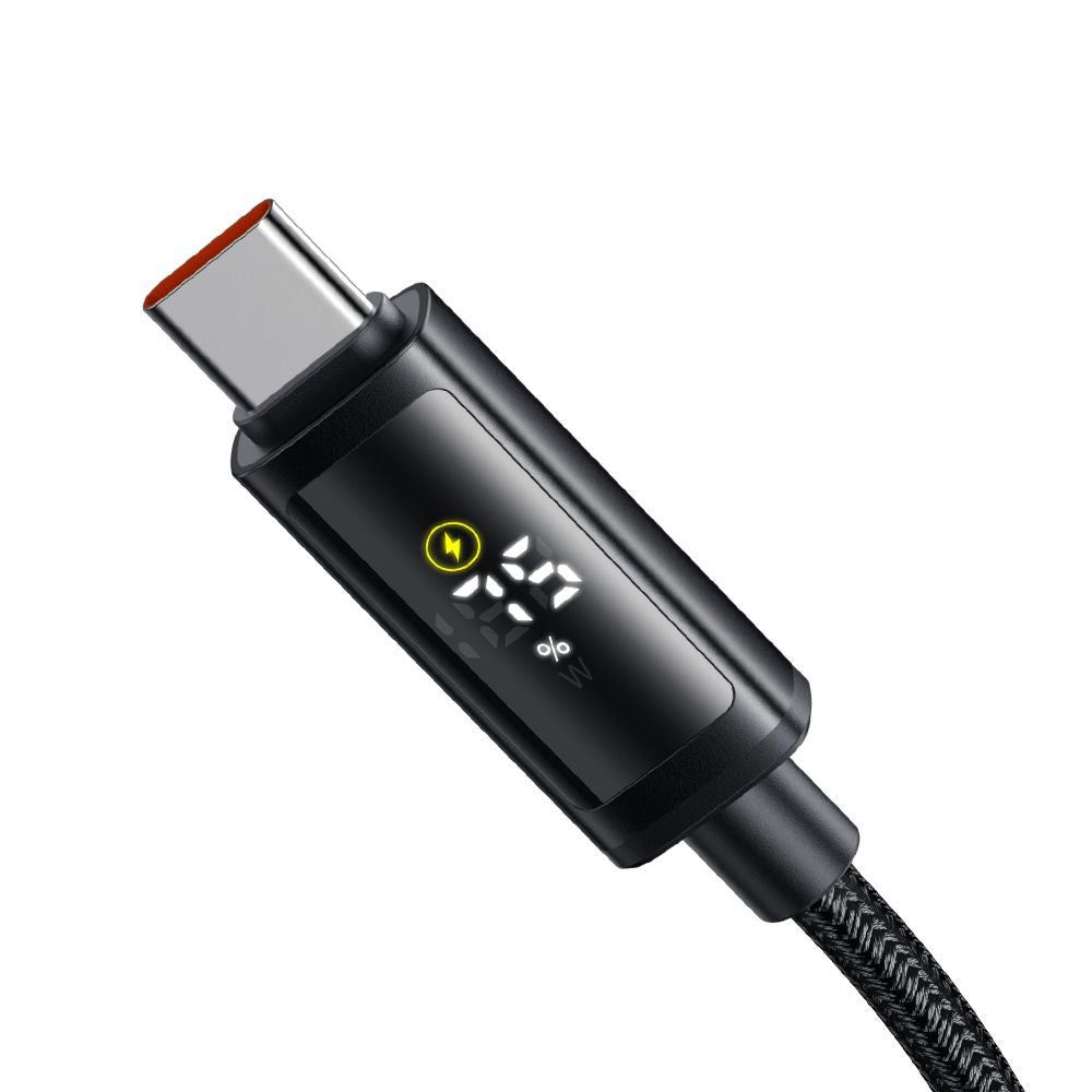 USB-C - USB-C McDodo CA-8000 Display adat- és töltőkábel, 100W, 1.2m, Fekete