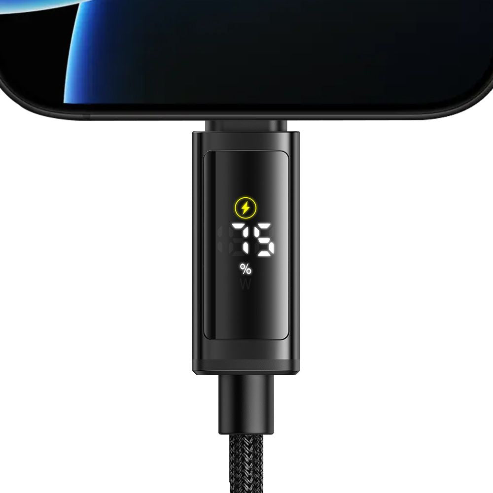 USB-C - USB-C McDodo CA-8000 Display adat- és töltőkábel, 100W, 1.2m, Fekete