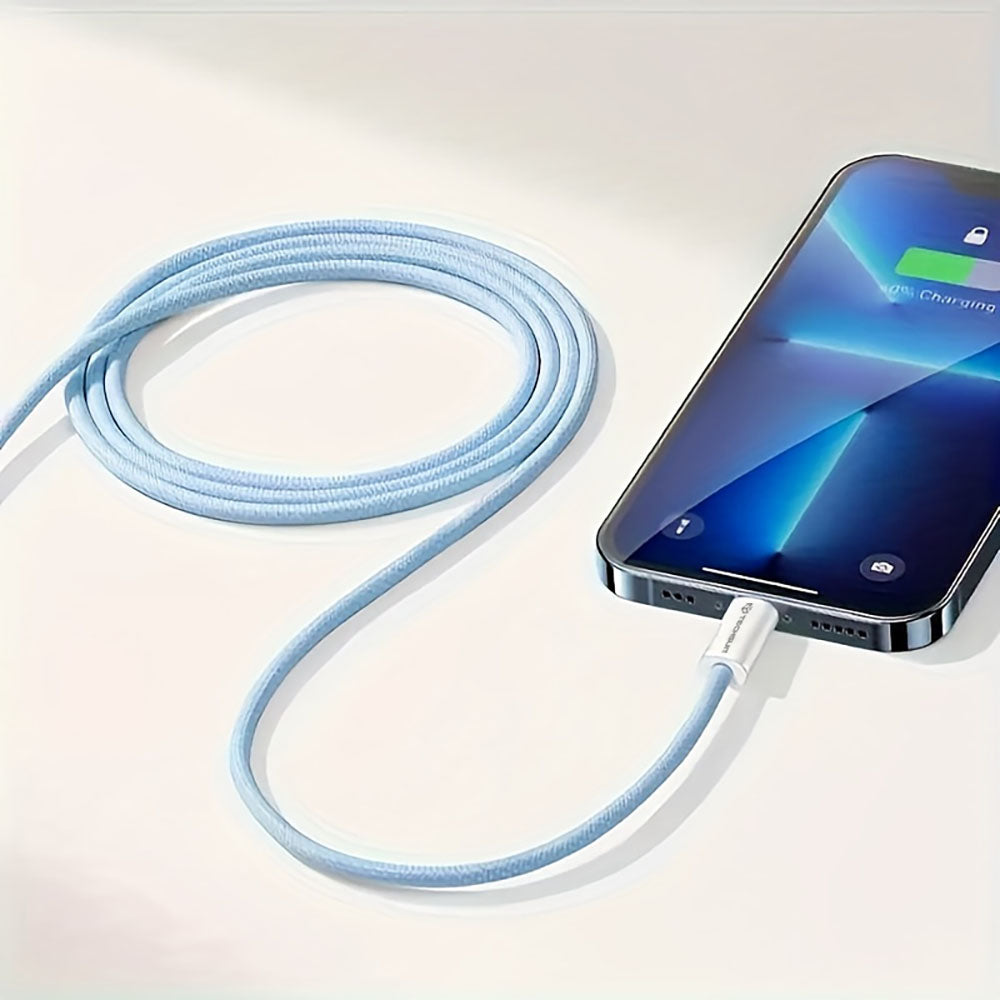 USB-C - USB-C Techsuit PCB114D adat- és töltőkábel, 60W, 1m, Lila