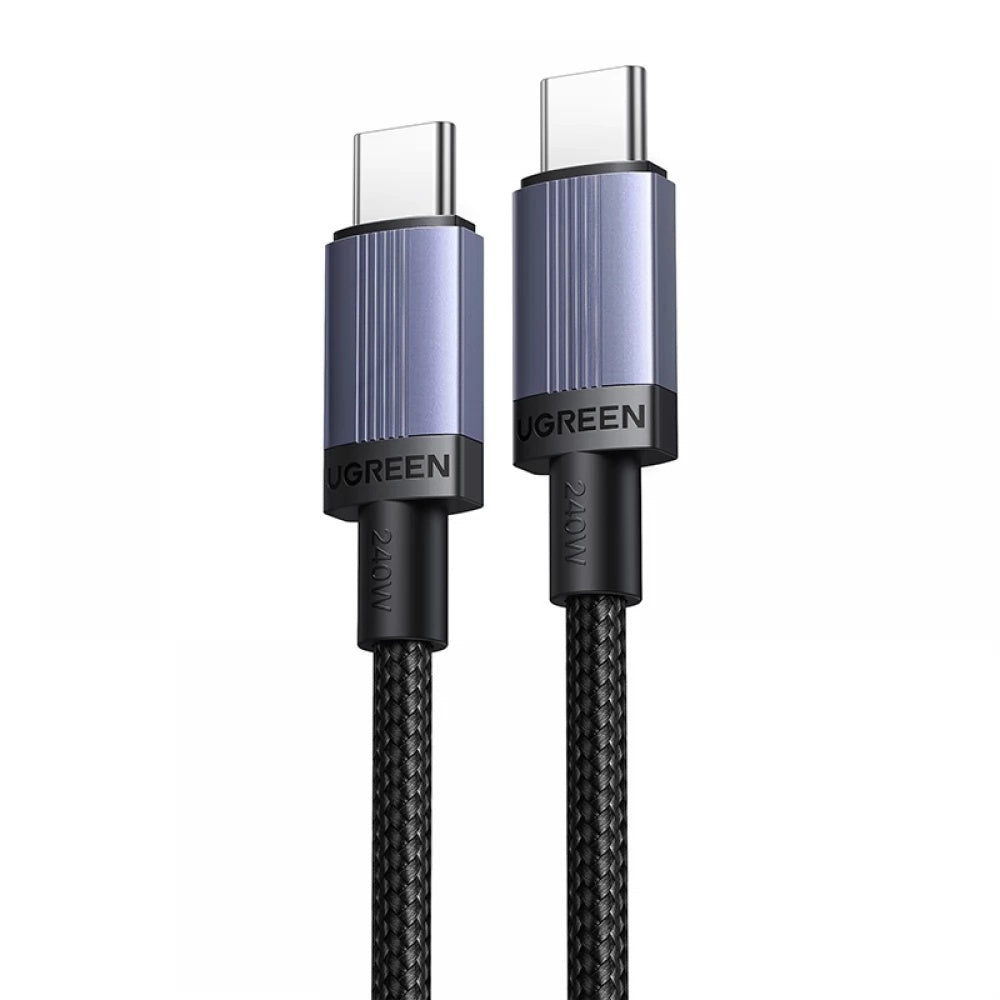 USB-C adat- és töltőkábel - USB-C UGREEN L532, 240W, 1m, szürke