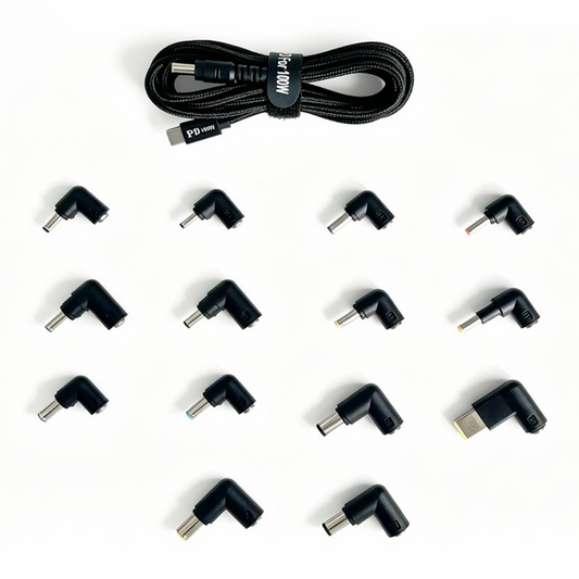 OEM töltőkábel, 2m, 14in1, Fekete