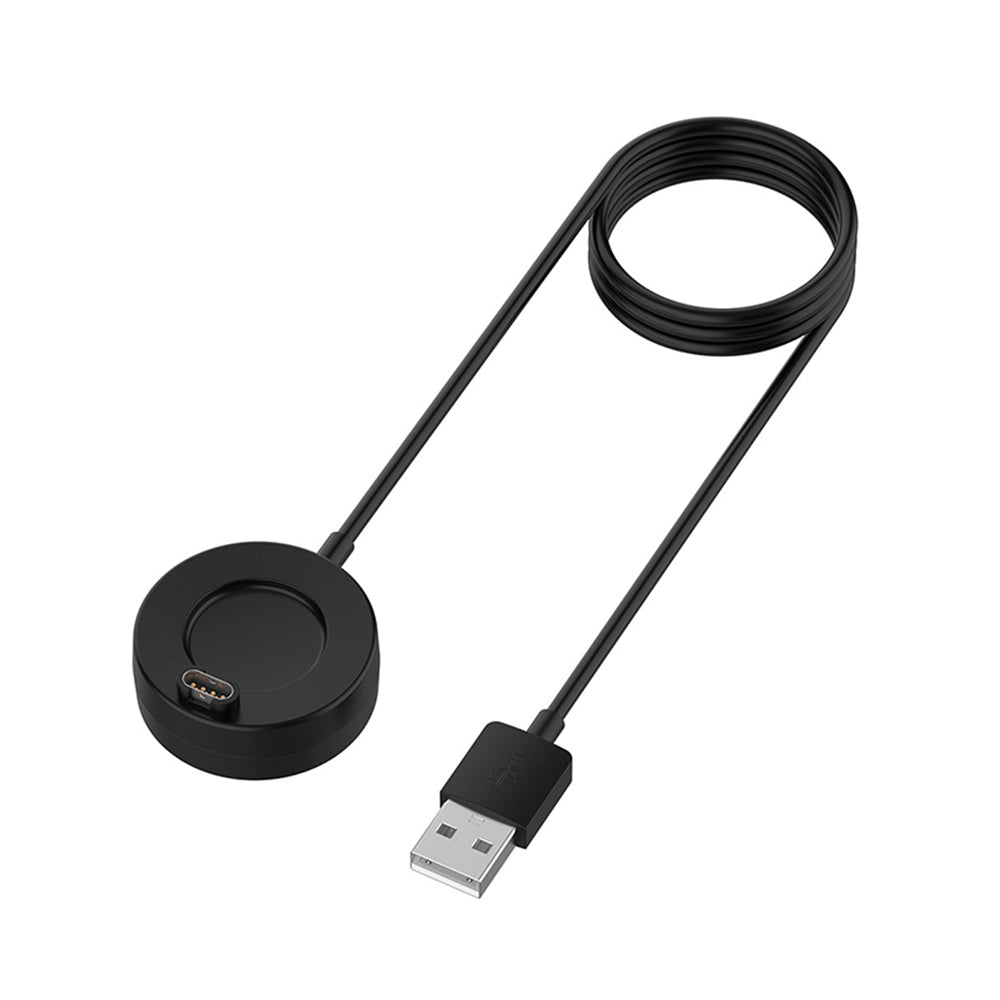 Techsuit TGC4 töltőkábel Garmin Fenix 5 Plus / 7X / 6X / 6 / 5 készülékekhez, USB-A, Fekete