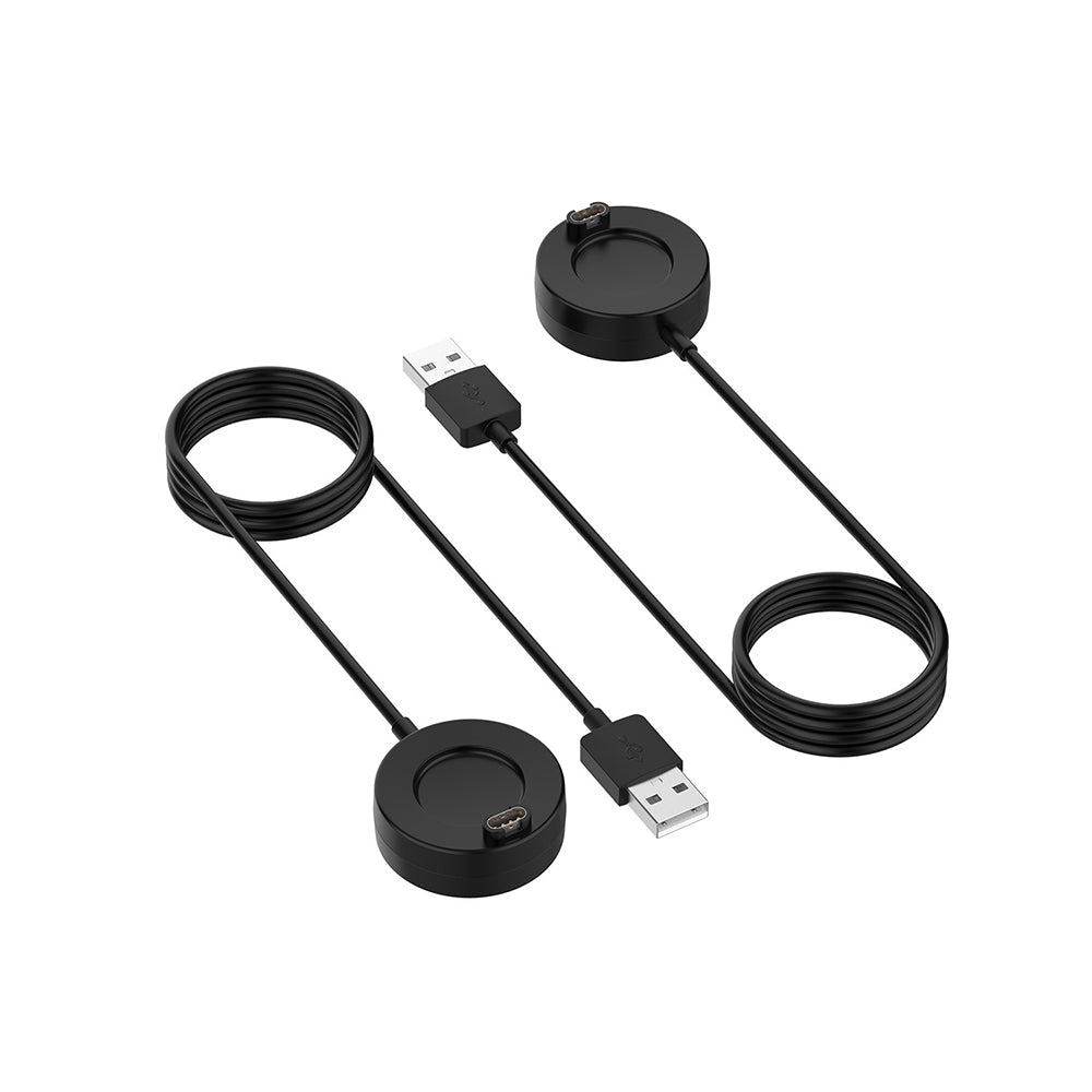 Techsuit TGC4 töltőkábel Garmin Fenix 5 Plus / 7X / 6X / 6 / 5 készülékekhez, USB-A, Fekete