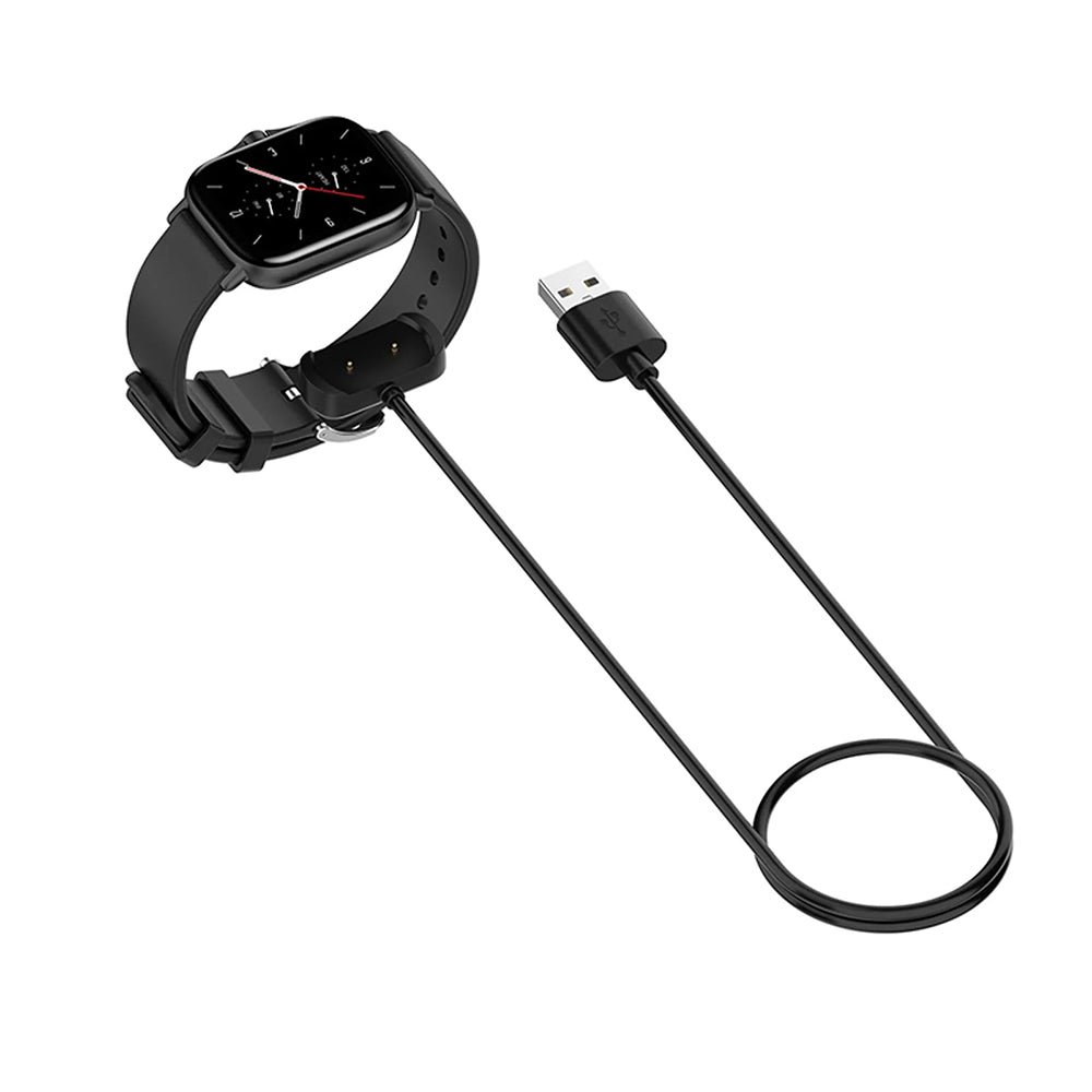 Techsuit THA6 töltőkábel az Amazfit Watch sorozathoz, USB-A, Fekete