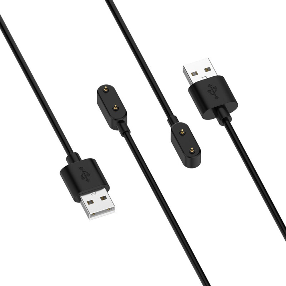 Techsuit THH1 töltőkábel Huawei Band / Honor Band / Oppo Watch sorozathoz, USB-A, Fekete