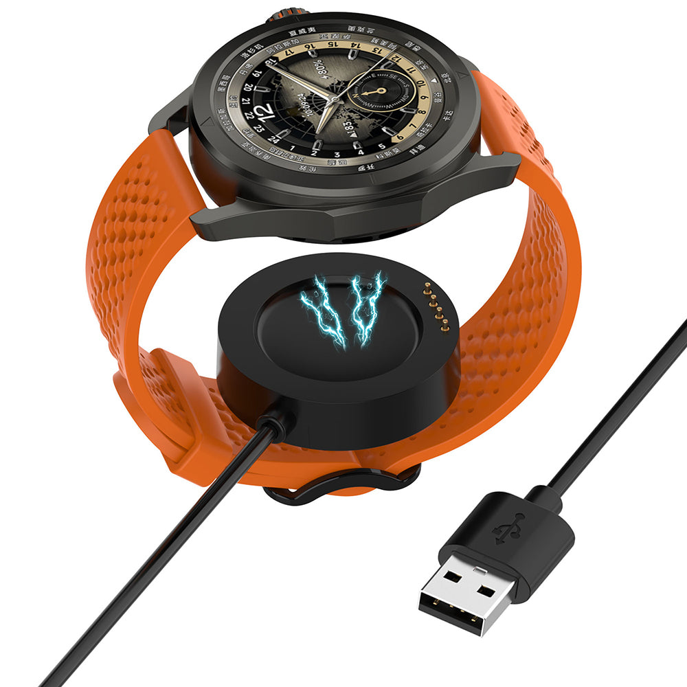 Techsuit TXC9 töltőkábel Xiaomi Watch S4 Sport-hoz, USB-A, Fekete
