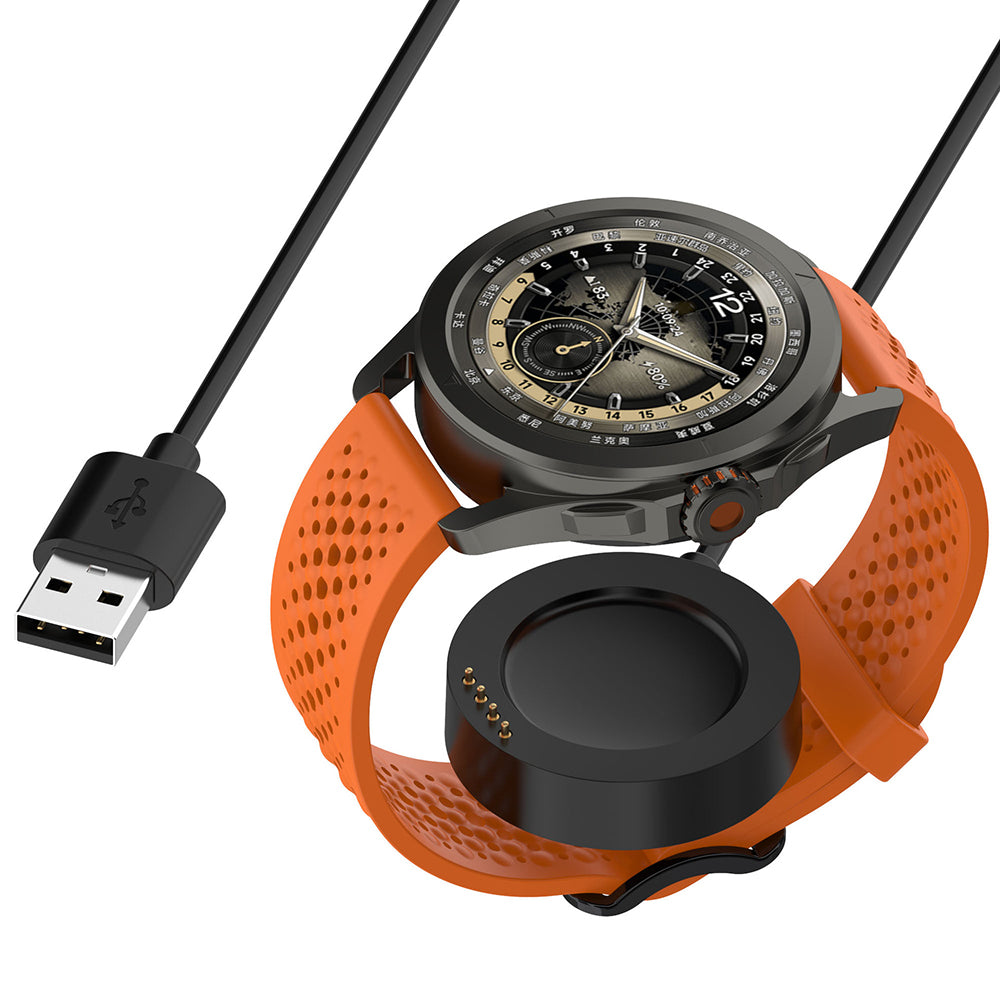 Techsuit TXC9 töltőkábel Xiaomi Watch S4 Sport-hoz, USB-A, Fekete