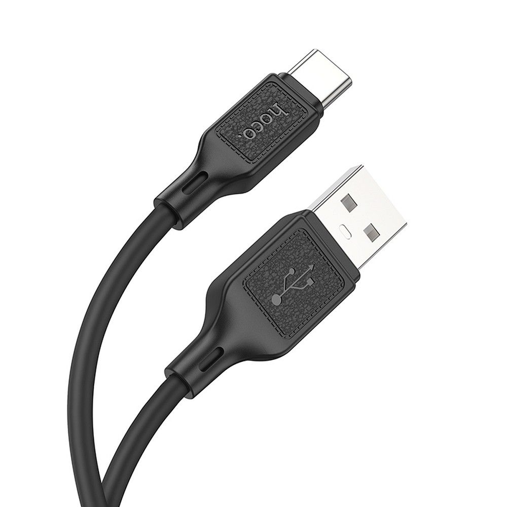 USB-A - USB-C HOCO X90 adat- és töltőkábel, 60W, 1m, Fekete