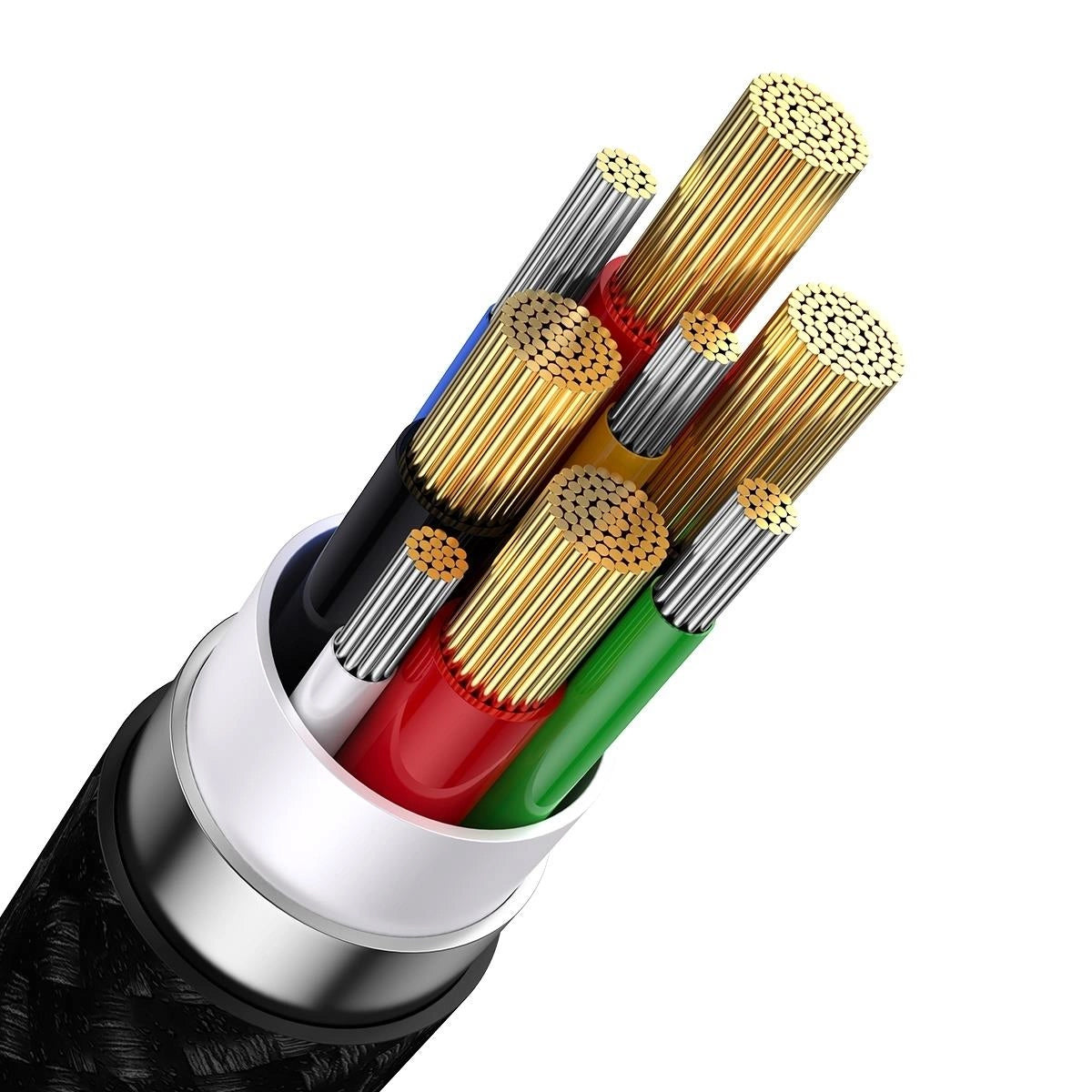 USB-A / USB-C - Lightning / microUSB / USB-C Baseus Flash Series II 3in1, 100W, 1,2m, Fekete CASS030101 Töltőkábel