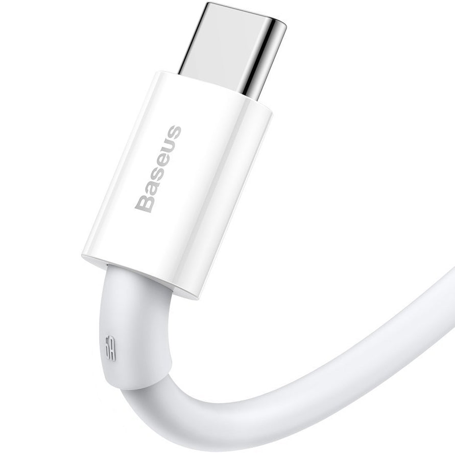 Adat- és töltőkábel USB-A - USB-C Baseus Superior sorozat, 66W, 1m, fehér CATYS-02