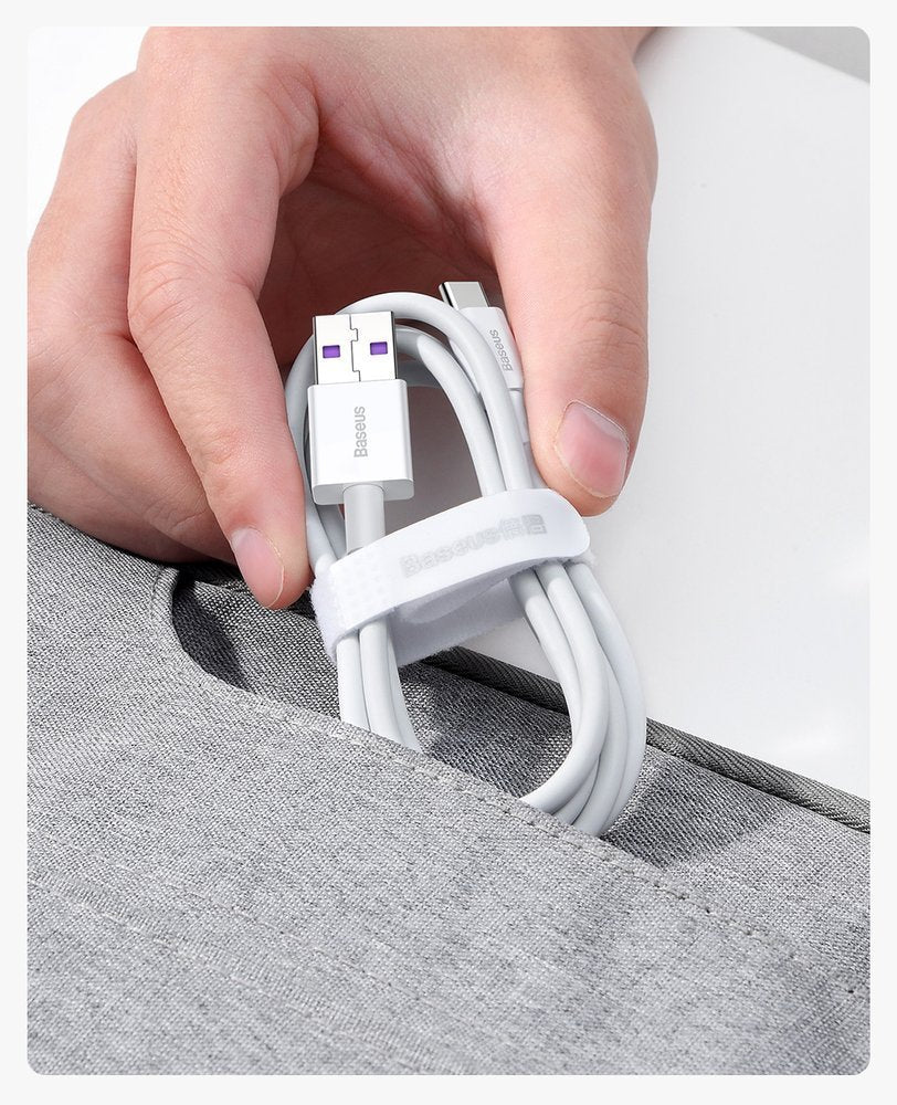 Adat- és töltőkábel USB-A - USB-C Baseus Superior sorozat, 66W, 1m, fehér CATYS-02