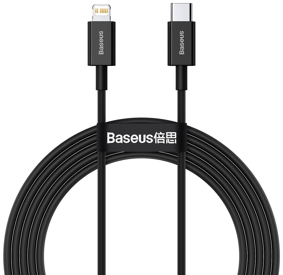 Adat- és töltőkábel USB-C - Lightning Baseus Superior sorozat, 20W, 2m, fekete CATLYS-C01