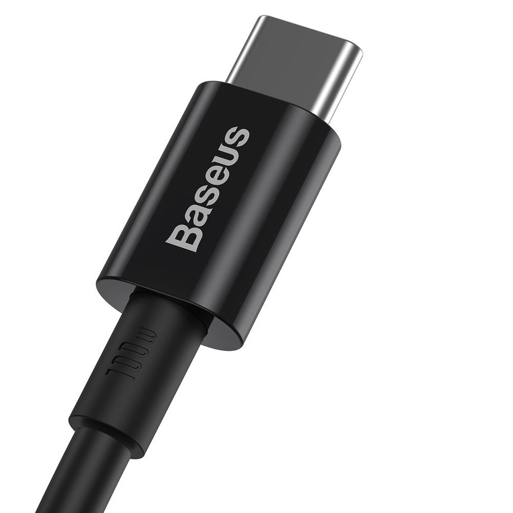 USB-C adat- és töltőkábel - USB-C Baseus Superior sorozat, 100W, 2m, fekete CATYS-C01