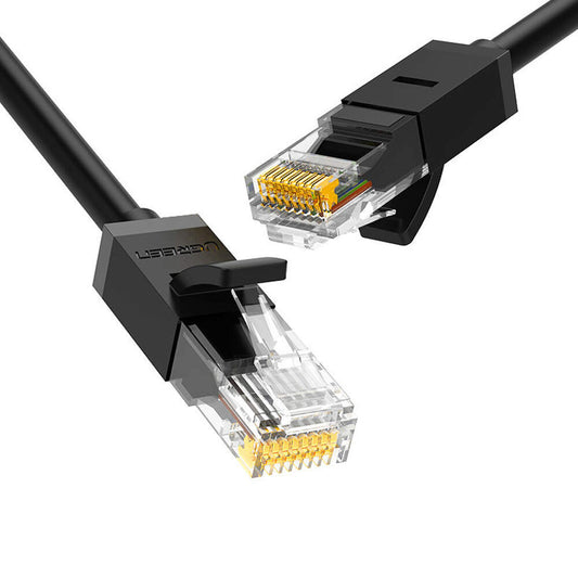 Hálózati kábel UGREEN NW102, UTP, Cat6, 1m, Fekete