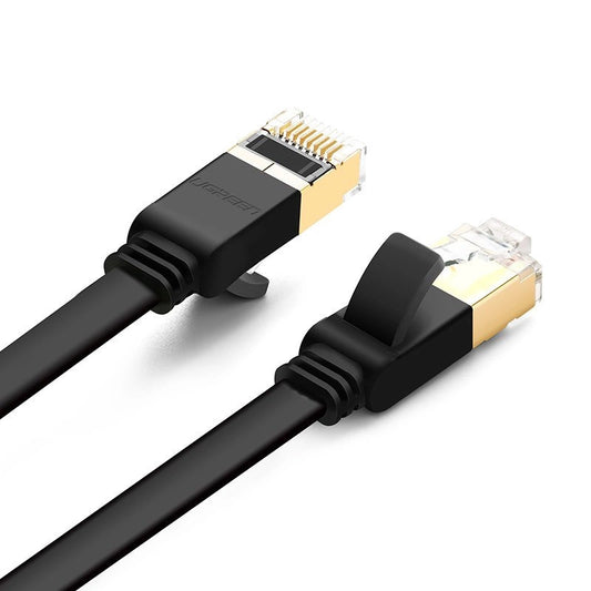 Hálózati kábel UGREEN NW106 lapos, UTP, Cat7, 3m, fekete