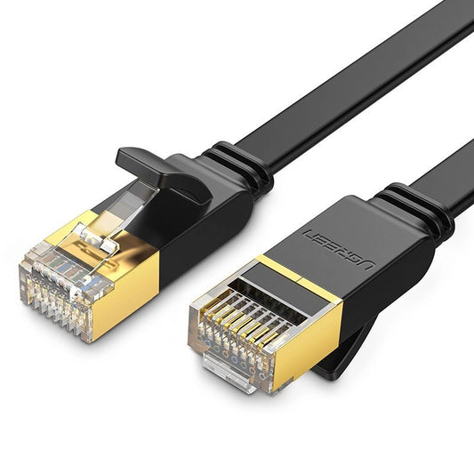 Hálózati kábel UGREEN NW106 lapos, UTP, Cat7, 3m, fekete