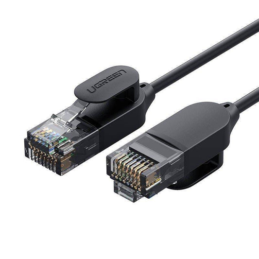 Hálózati kábel UGREEN NW122, UTP, Cat6A, 1m, Fekete