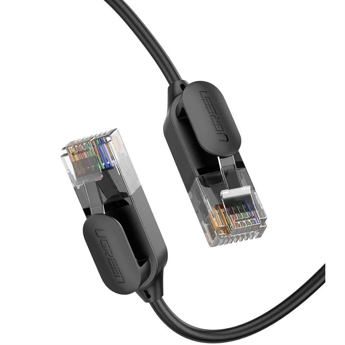 Hálózati kábel UGREEN NW122, UTP, Cat6A, 2m, Fekete