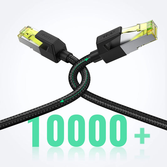 Hálózati kábel UGREEN NW150, UTP, Cat7, 2m, Fekete
