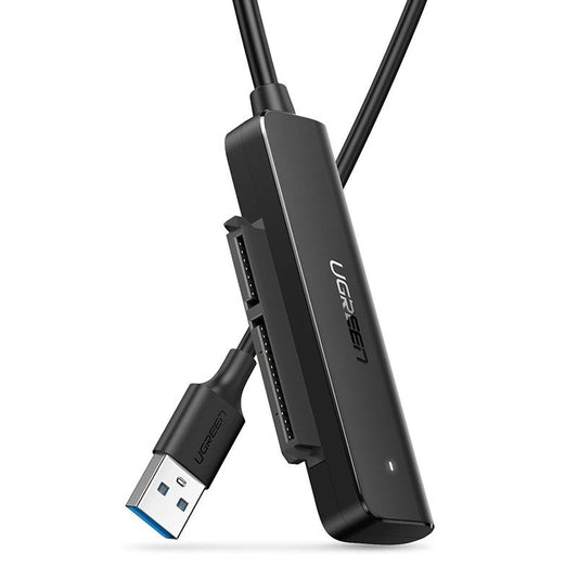 Kábel UGREEN CM321, USB-A 3.0 - SATA 2.5inch, 0.5m, Fekete