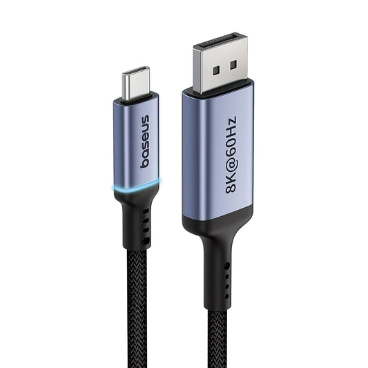 Audio és videokábel USB-C - DisplayPort USB-C Baseus Ultra Clarity, 8K, 1,5m, fekete B00633707070D111-00