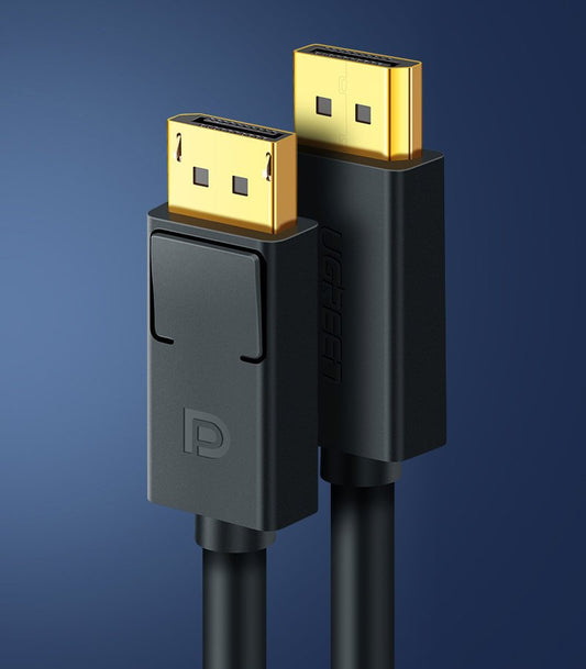 Videokábel UGREEN DP102, DisplayPort a DisplayPorthoz, 4K, 1,5m, fekete