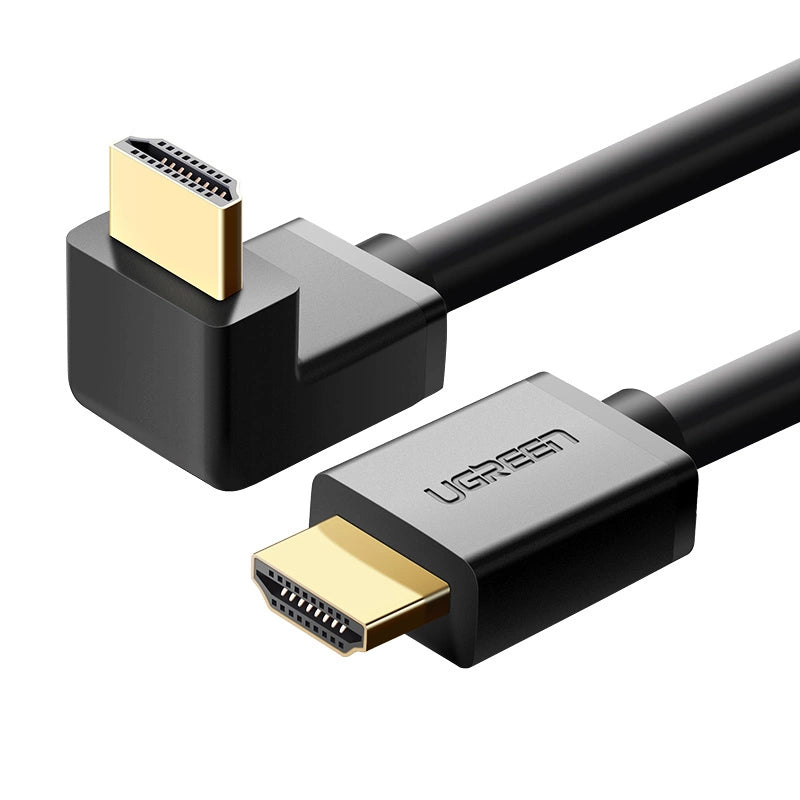UGREEN Angled videokábel, HDMI - HDMI, 4K, 2m, Fekete
