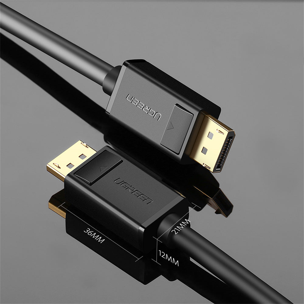UGREEN DP102 videókábel, DisplayPort - DisplayPort, 4K, 2m, Fekete