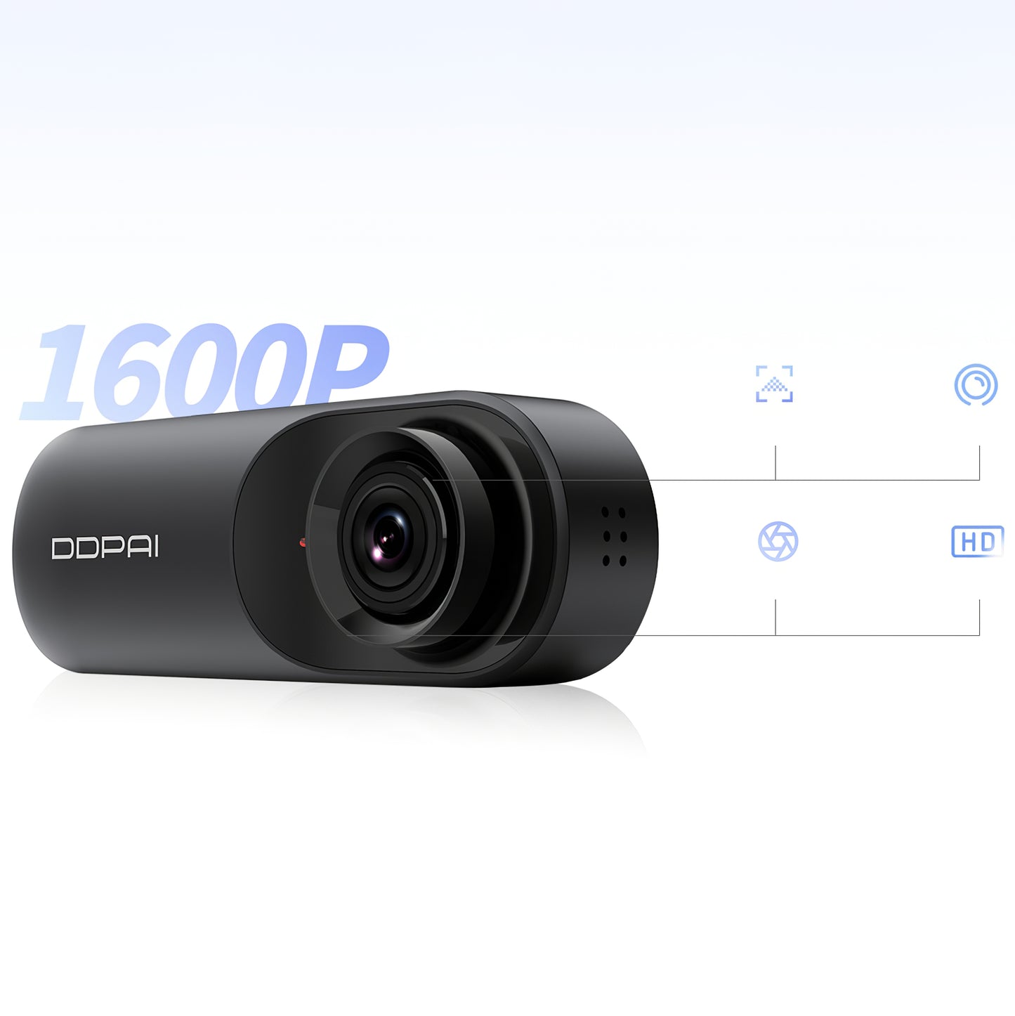 DDPAI mola N3 Pro Első és Hátsó Autós Kamera, 1600P, Wi-Fi