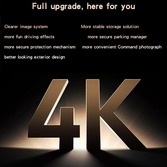 Yesido KM15 Elől-Hátul Autós Kamera, 4K, Wi-Fi, 2 hüvelykes kijelző