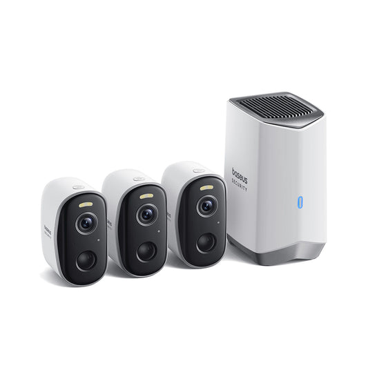 Baseus N1 megfigyelőkamera, Wi-Fi, 2K, IP67, kültéri, 3 darabos készlet S0TW022131