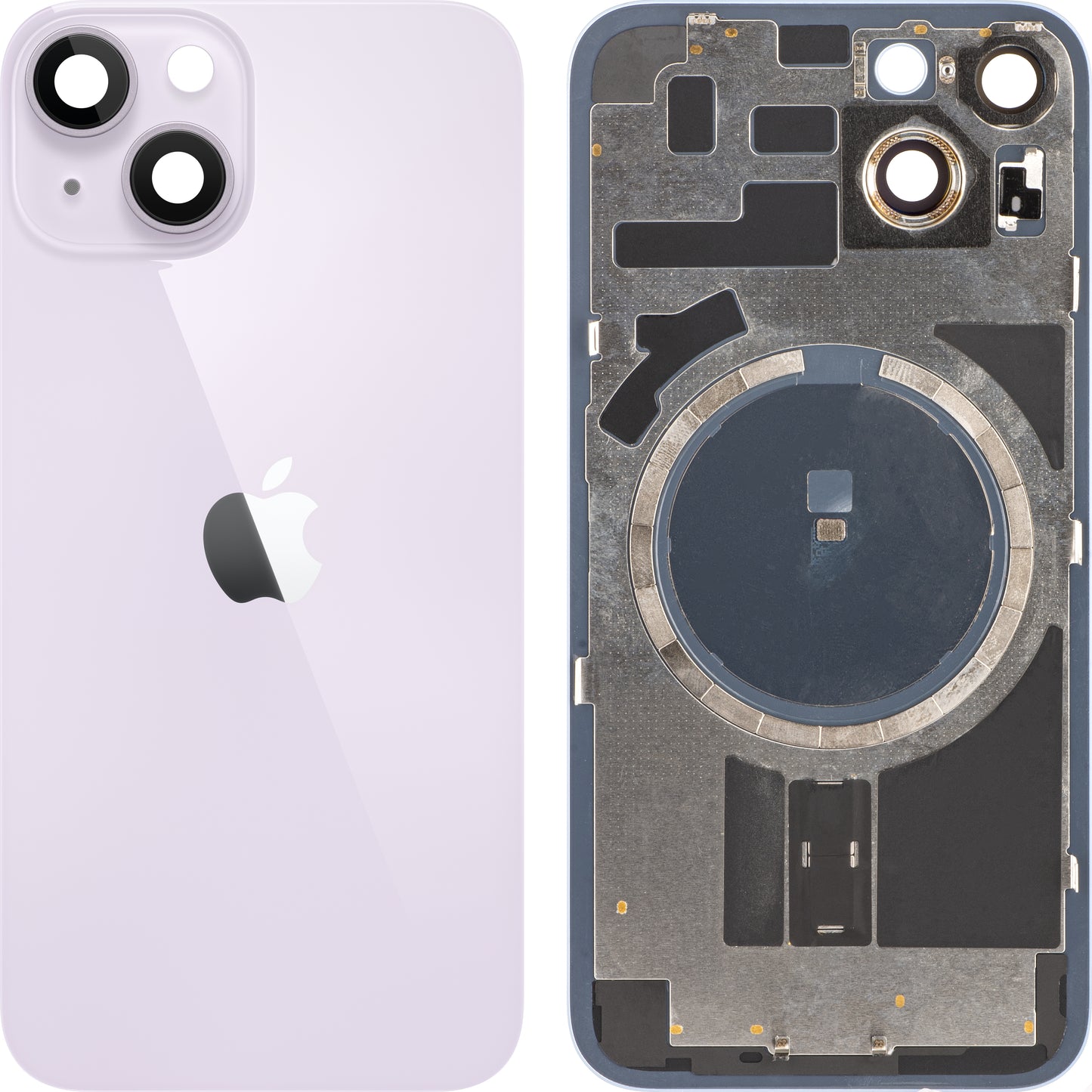 Apple iPhone 14 akkufedél, lila, prémium csere