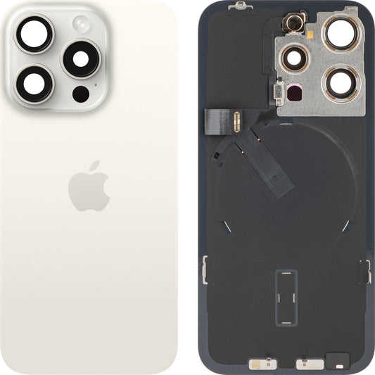 Apple iPhone 15 Pro akkumulátorvédő, fehér (fehér titán), Swap