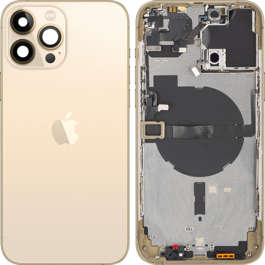 Apple iPhone 13 Pro Max akkumulátorvédő, fél tokkal, arany, cserélhető
