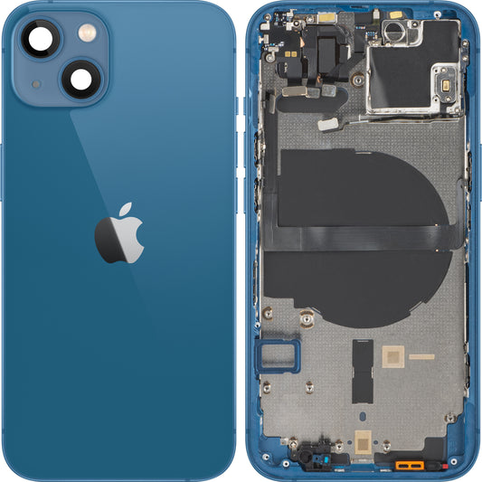 Apple iPhone 13 akkumulátorvédő, középső tokkal, kék, cserélhető