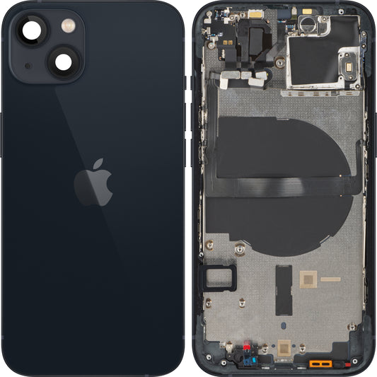 Apple iPhone 13 akkumulátorvédő, fél tokkal, fekete (éjfél), Swap
