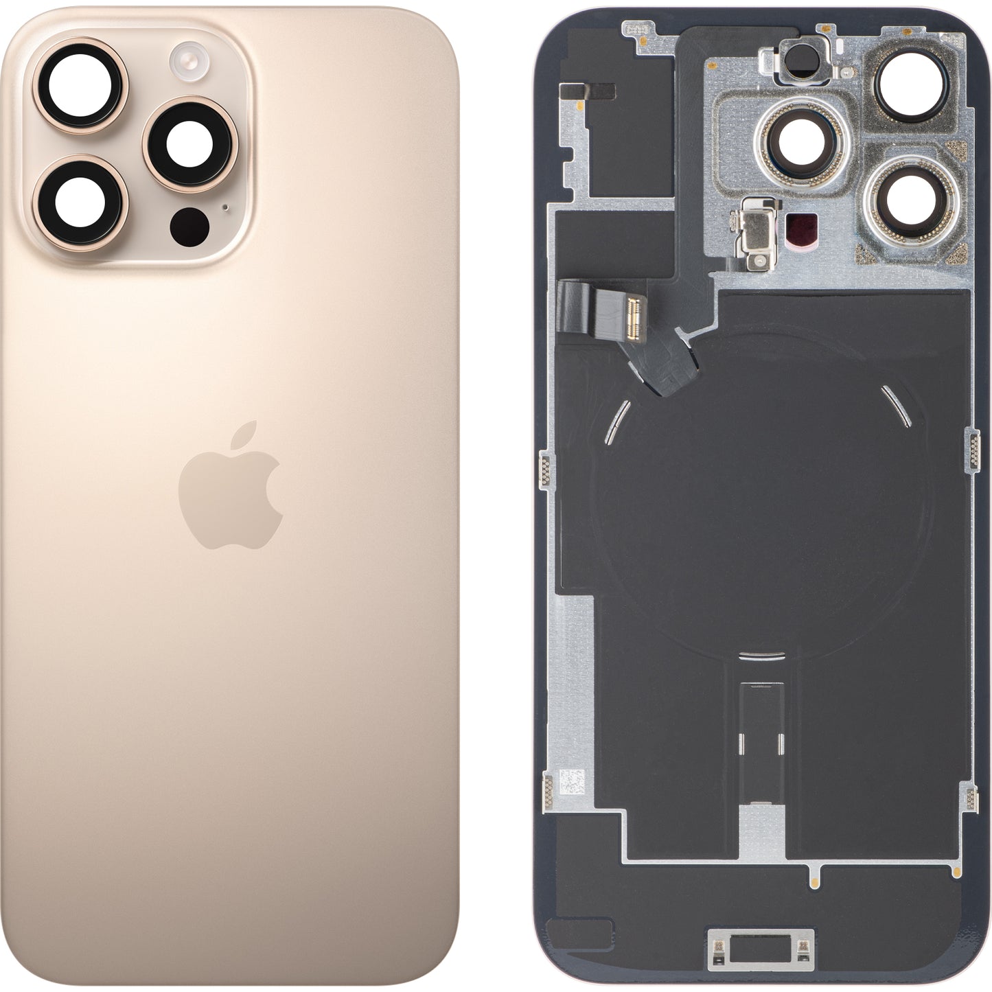 Apple iPhone 16 Pro Max akkumulátor fedél, Arany (Desert Titanium), Swap