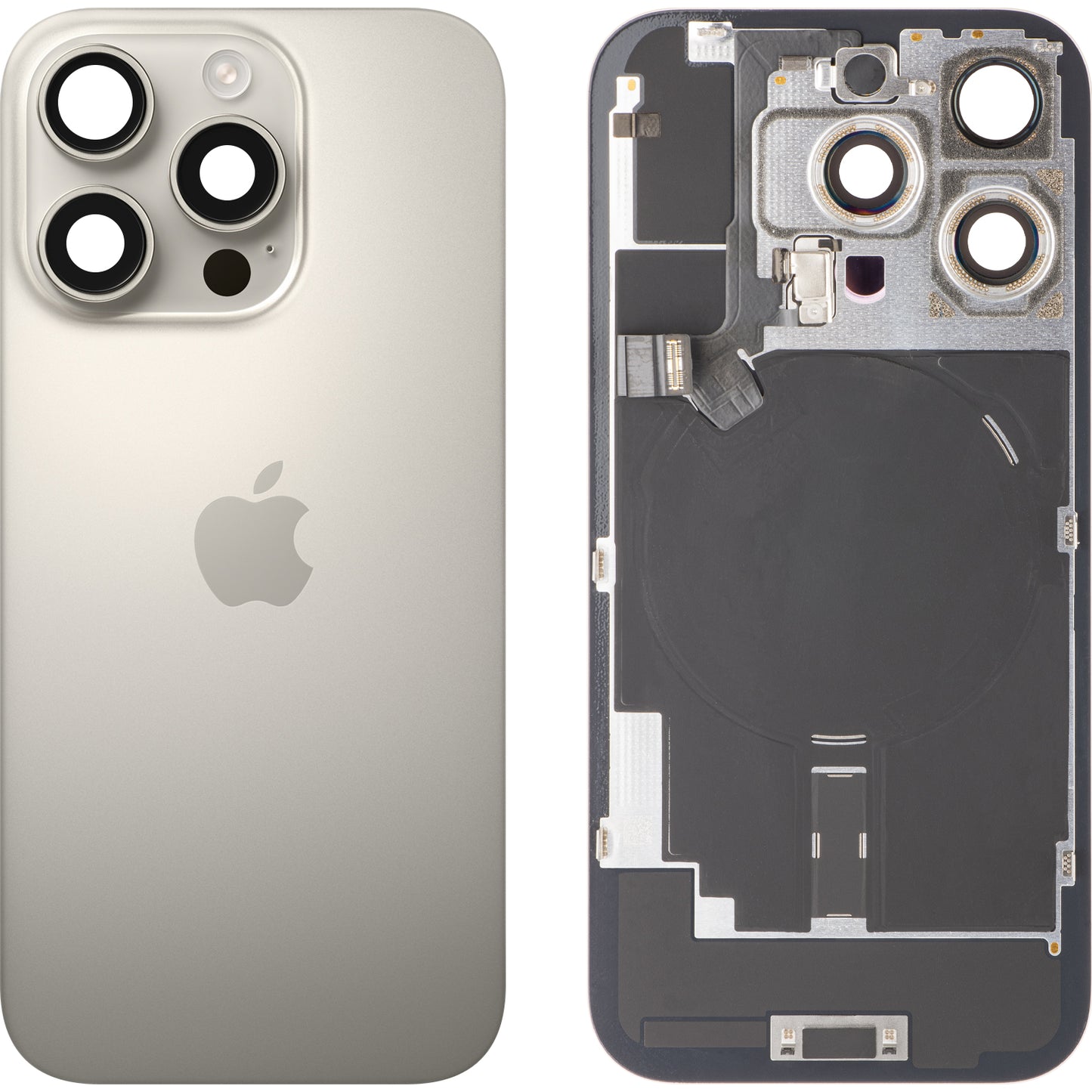 Apple iPhone 16 Pro akkufedél, bézs (természetes titán), Swap prémium
