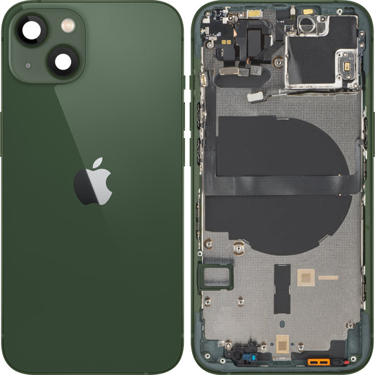 Apple iPhone 13 akkumulátor fedél, középházzal, zöld, Swap