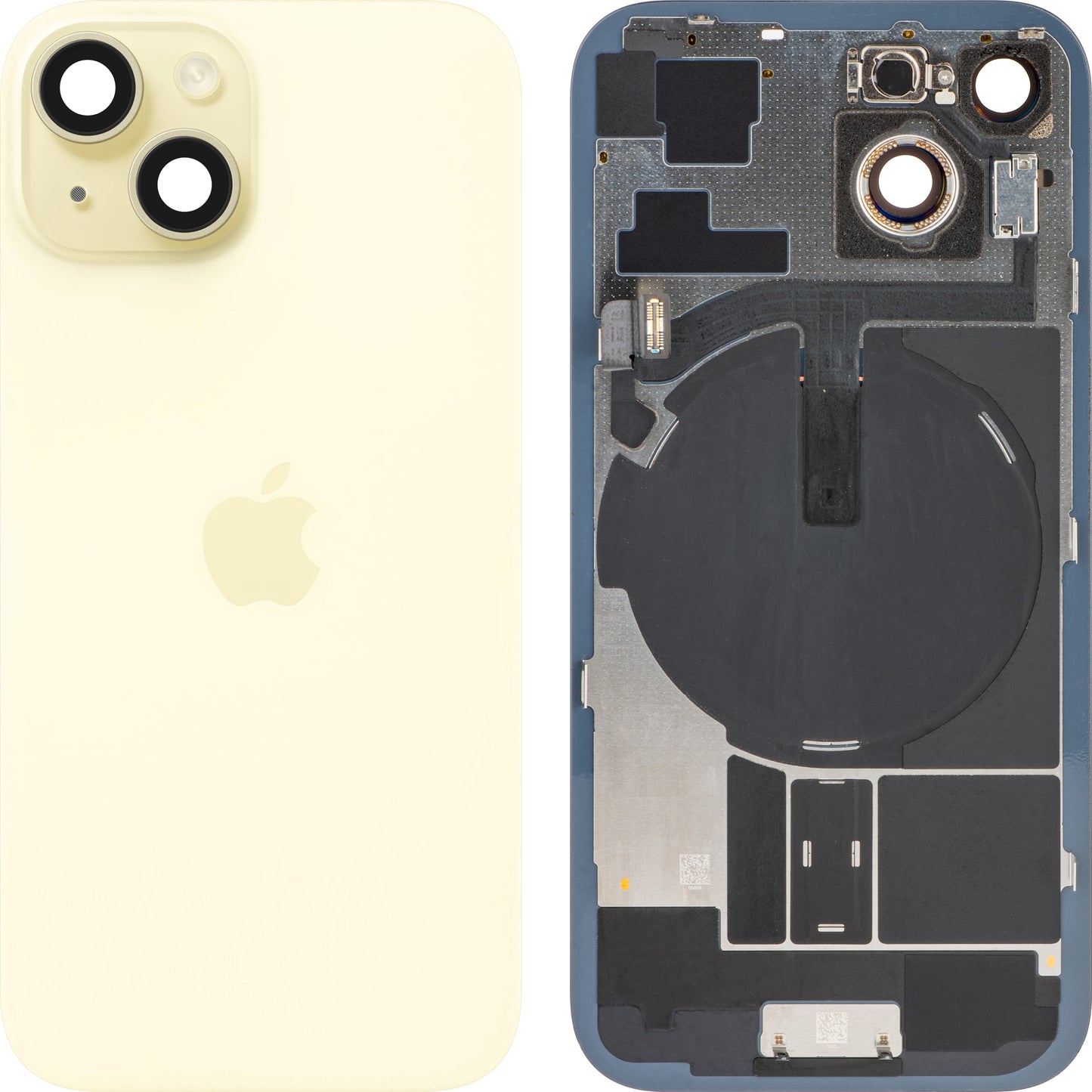 Apple iPhone 15 Akkufedél, Sárga, Csere