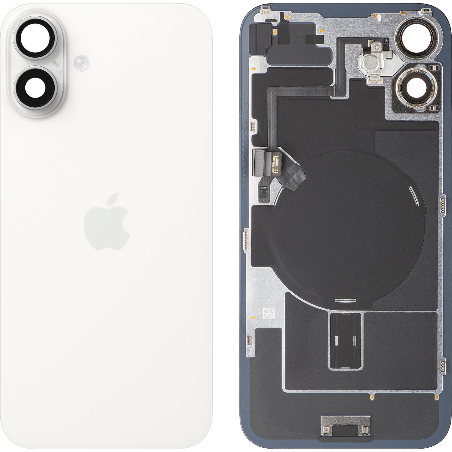 Apple iPhone 16 Plus akkumulátor fedél, Fehér, Csere