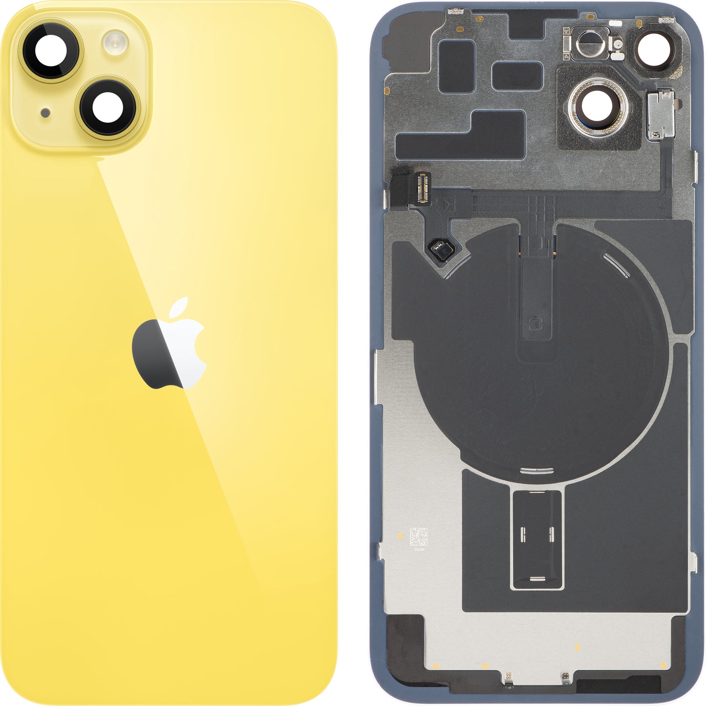 Apple iPhone 14 Plus akkufedél, sárga, Swap prémium