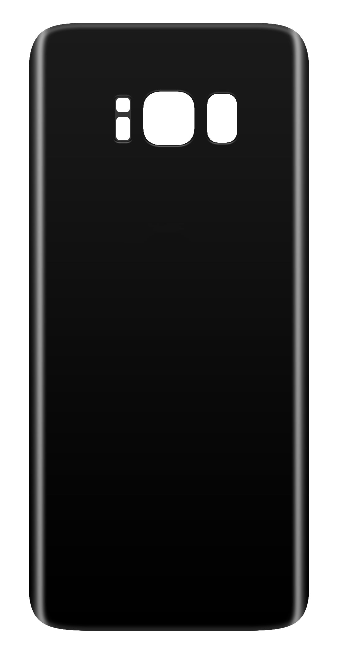Akkumulátor fedél kompatibilis Samsung Galaxy S8+ G955, Fekete