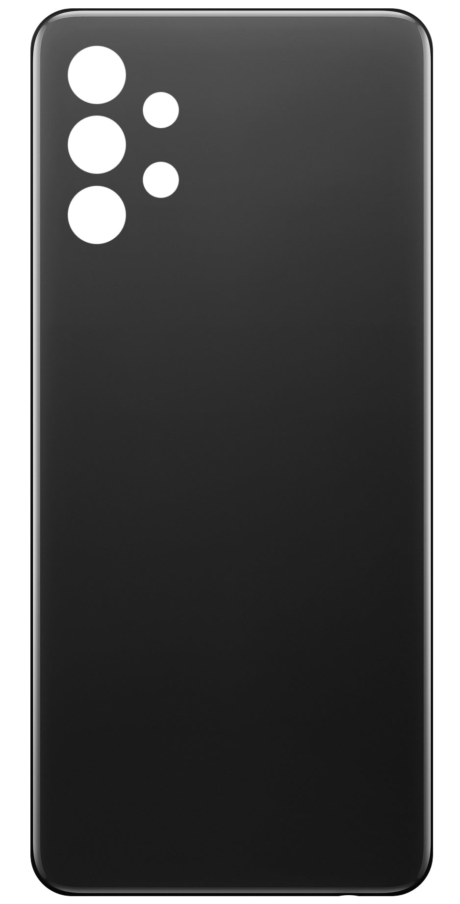 Akkufedél kompatibilis Samsung Galaxy A32 A325-höz, fekete