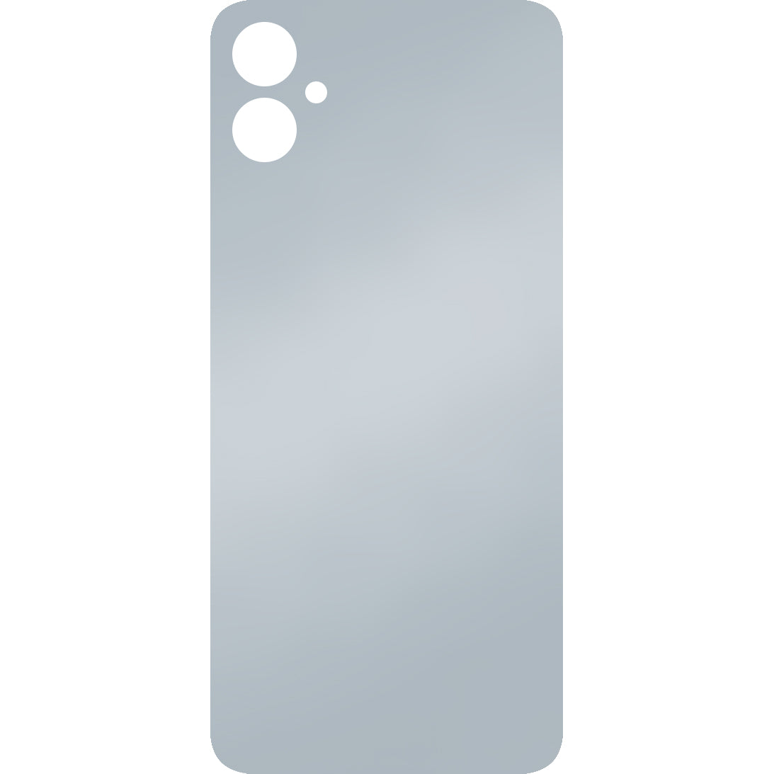 Akkufedél kompatibilis Samsung Galaxy A05 A055-höz, Ezüst