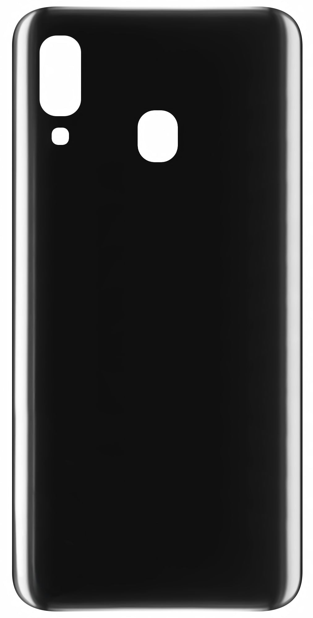 Akkufedél kompatibilis Samsung Galaxy A40 A405-höz, Fekete