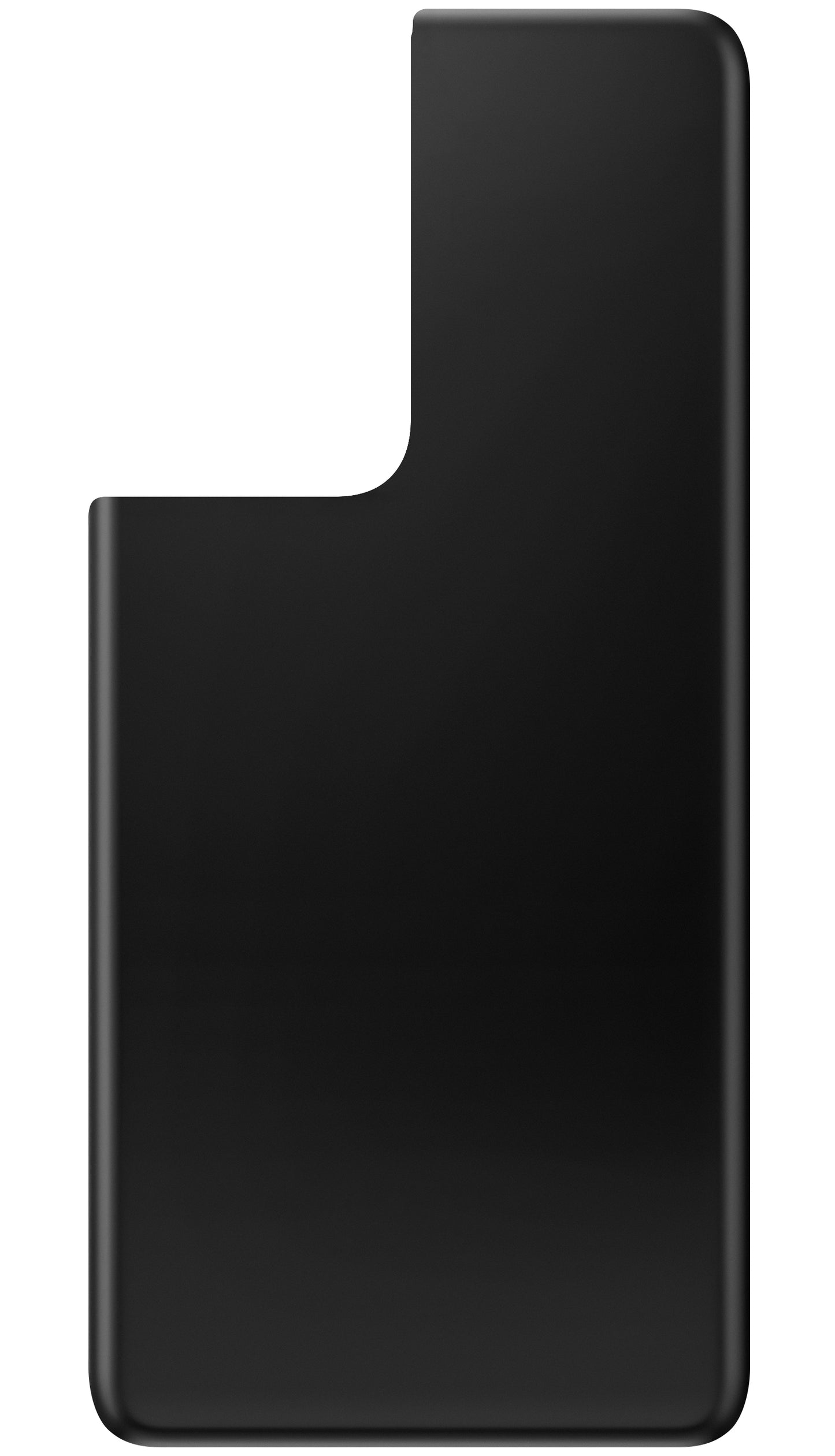 Akkufedél kompatibilis Samsung Galaxy S21 Ultra 5G G998 készülékhez, Fekete