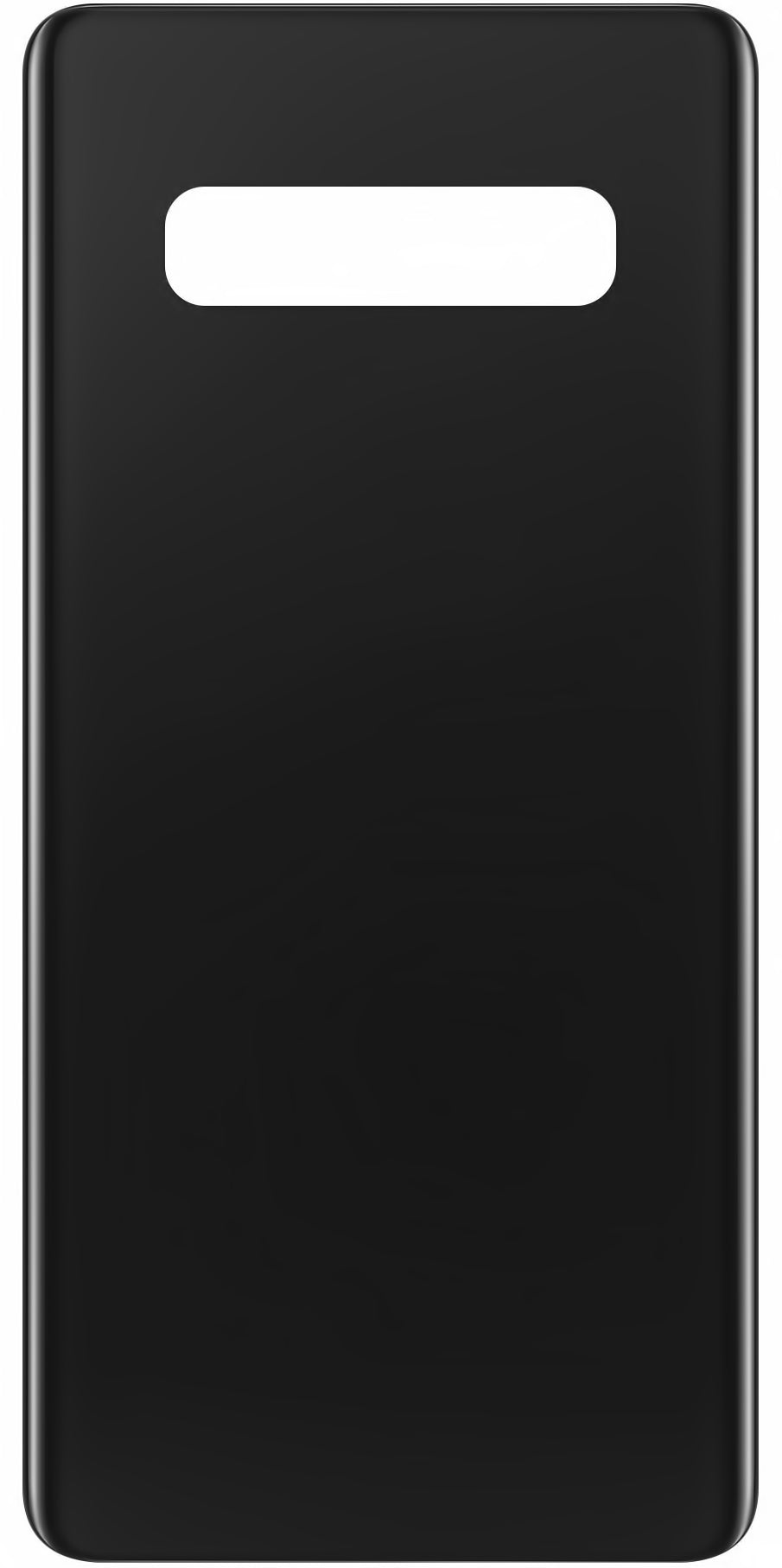 Akkufedél kompatibilis Samsung Galaxy S10+ G975, Fekete (Prism Black)