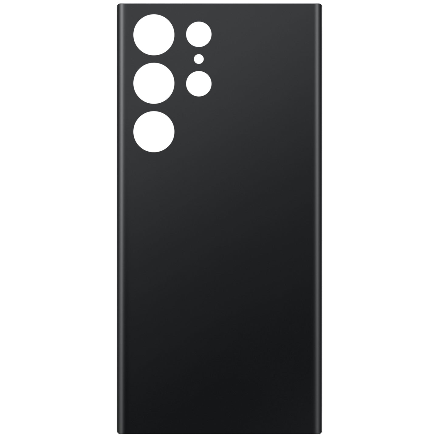 Akkumulátor fedél kompatibilis Samsung Galaxy S23 Ultra S918-hoz, fekete