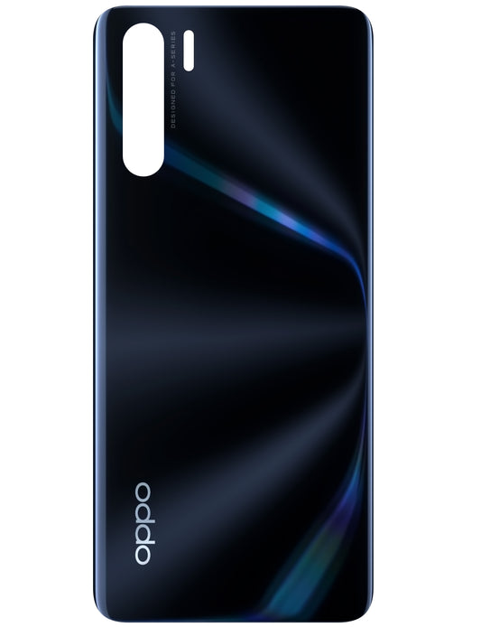Akkumulátorfedél Oppo F15 / A91, világító fekete, szervizcsomag 3016378
